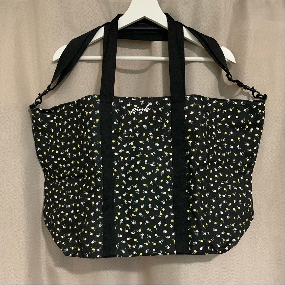 NwoT! Floral Tote Bag by Victorias Secret PINK! Foldable & Spacious